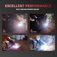 195Amp Stick Welder，ARC/Pulse Stick/Lift TIG/Pulse TIG 4-in-1 ARC-195PRO
