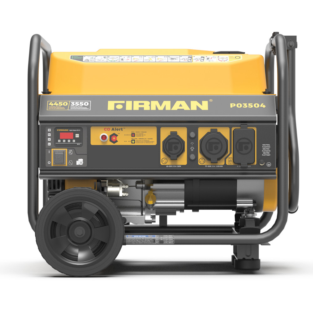 FIRMAN P03504F Refurbished 4450W Gas Portable Generator With CO Alert