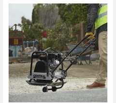 7HP Plate Compactor with Wheel Kit