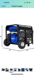 DuroMax XP13000EH 13,000 Watt Portable Dual Fuel Gas Propane Generator