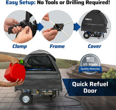 Duromax DMX-GTX Portable Generator Running Cover – Weatherproof Outdoor Vinyl Ca