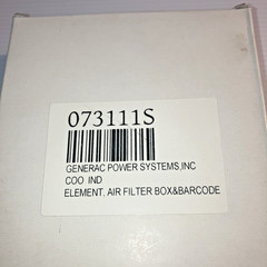 Generac 073111S Genuine OEM Generator Air Filter
