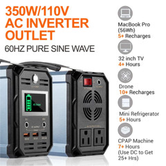 Solar Rechargeable Portable Power Station Battery
