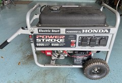 PowerStroke 8500W Gas Generator Honda GX390 6800 Running Watts Electric Start