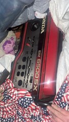 Honda EM6500SX 6500 Watt Electric Start Power Generator Red Black