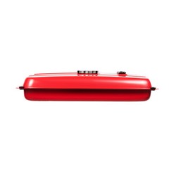 4-Gallon Universal Generator Gas Fuel Tank w/ Chrome Cap Gauge Petcock Valve Red
