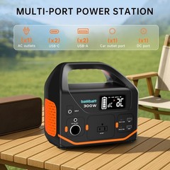 Portable Power Station, 266wh Portable Generator Camping Home Use Lithium Batter