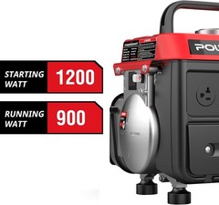 1200W Portable Generator Small Generator Camping Tailgating Gas Powered