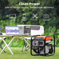 Oxseryn 4400-Watts Inverter Generator, Open Frame Generator Gas Powered, Emergen