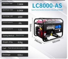 Gasoline Generator Small Household Outdoor Single/Three-Phase Silent.