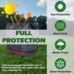 Waterproof Generator Cover w/ Storage Pocket for Honda Eu2000i Eu2200i Generator