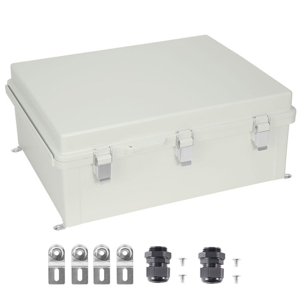 Outdoor Electrical Junction Box, 13.78 x 9.84 x 5.90 in, ABS Plastic Electrical