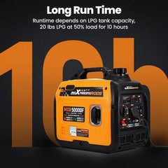 5000W Peak Dual Fuel Generator Lightweight 23.5kg – Pure Sine Wave for RV Trips