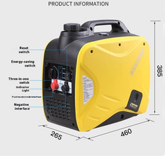 2500W Cargo Vehicle Parking Air Conditioner Gasoline Generator 24V DC Silent