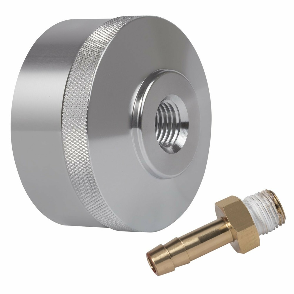 Extended Run Gas Cap Adapter & Brass Hose for Yamaha EF2000is EF1000is Silver