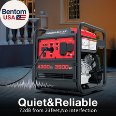 4300-Watt Portable Generator with Inverter Technology, 30 Amp for Home Use and E