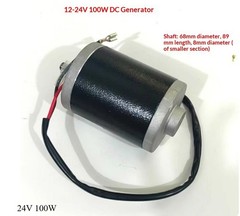 12V/24V Permanent Magnet DC Generator for Hand-Crank & Wind Power Use