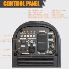 2800 Watt inverter generator, quiet and portable, suitable for home RAD2800i