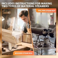Portable Wood Bending Steam Generator –1100W Electric Wood Steamer Kit with