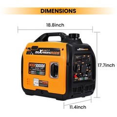 5000W Dual Fuel Portable Generator – 58dB Quiet & Parallel Ready for Events