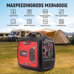 4800W Peak Portable Inverter Generator Gas Powered Electric/Remote Start 120V