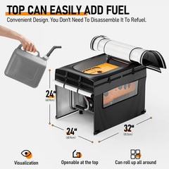 Heavy Duty Waterproof Generator Cover for 5,000-15,000 Watt Generators