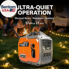 2300W Inverter Generator, Portable Gas Generator for Camping, Home and RV, Super