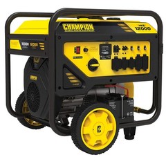CHAMPION POWER EQUIPMENT 201160 Gen,Cnv Gas,12,000 W/100 A,9 hr 801W77