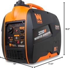 WEN 2,250-Watt Quiet Portable Ultralight Gas Powered Inverter Generator Home RV