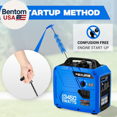 3450-Watt Portable Inverter Generator for Home Use, Super Quiet Small 120V Gas G
