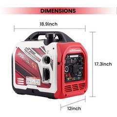 4KW Portable LPG/Gas Generator Inverter Bluetooth E-Start EV-charging 58dB