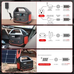 300W Portable Power Station PowerBank Indoor/ Outdoor/ Camping/ Solar Generator
