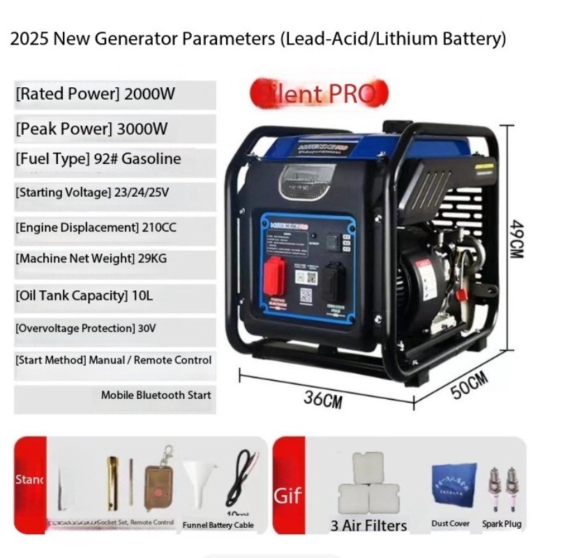 Silent King Parking Air Conditioning Inverter Portable Auto Start-Stop Generator