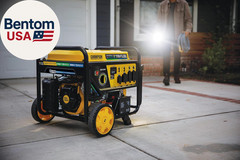 12,500-Watt Electric Start Tri Fuel Home Backup Portable Generator with CO Shiel