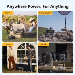 VTOMAN FlashSpeed 2400 Portable Solar Generator Power Station