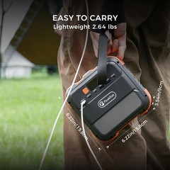 Portable Power Station 120W for Outdoor Camping Travel Road Trip