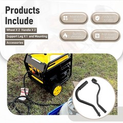 Generator Wheel Kit for 2800-5500W Inverter Generators, Folding Handle, Never-Fl