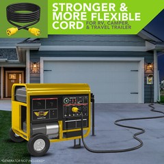 Generator Extension Cord 15 Ft 3 Prong Power Cable 10 3 30 Amp Adapter Plug New