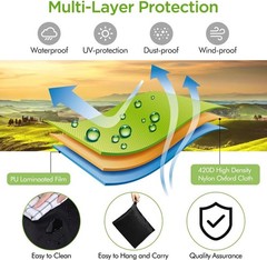 Generator Cover Heavy Duty Waterproof Universal Portable Generator Cover 38”L…