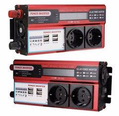 12V 4000W Power Inverter Sine Wave Converter With 4 Outlets + USB