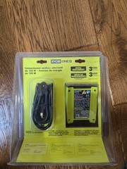 RYOBI 18V 120-Watt 12V Automotive Power Inverter with Dual USB Ports RYi120A