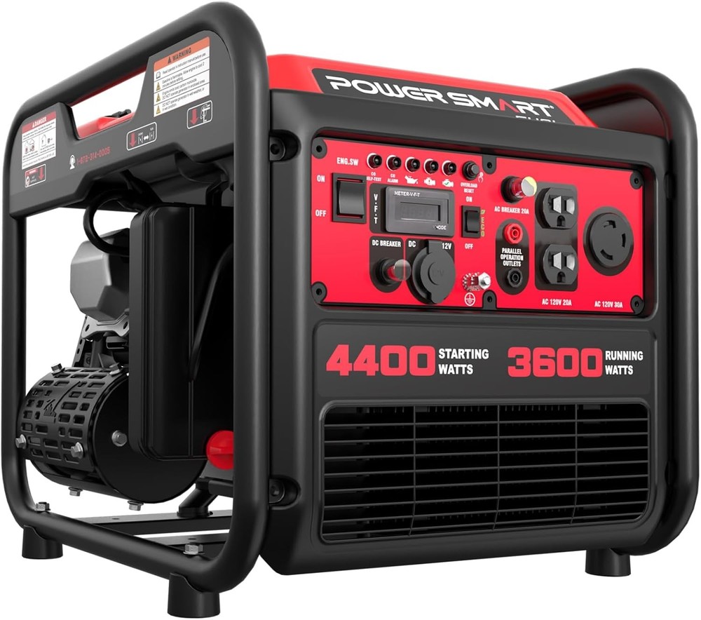 PowerSmart 4400 Watt Inverter Generator Gas CO Sensor