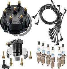 Mercruiser Thunderbolt 4.3 L V6 DISTRIBUTOR CAP ROTOR SPARK PLUG WIRES KIT SET