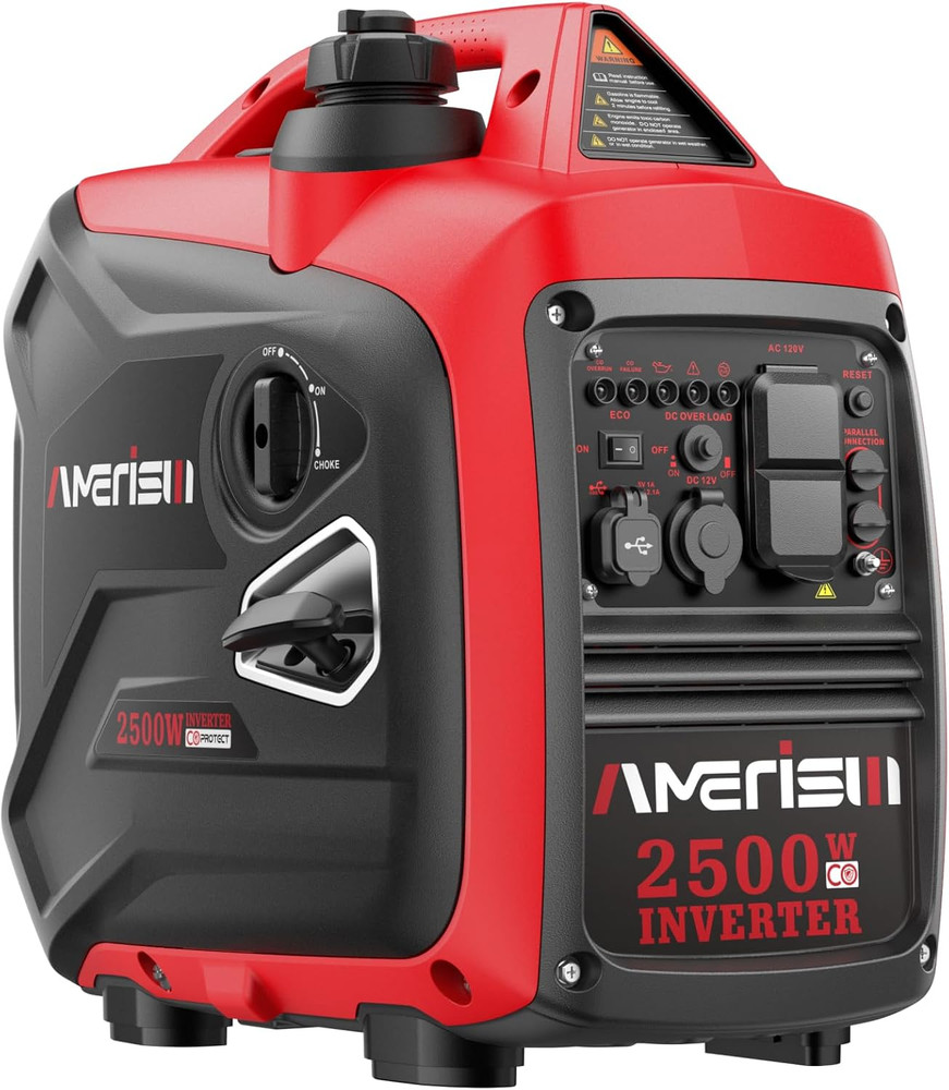 2500W Portable Gas Inverter Generator for Home, Camping & Emergencies
