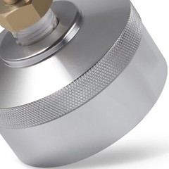 Extended Run Gas Cap Adapter w/ Brass Hose for Yamaha EF2000is EF1000is (Silver)