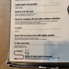 NEW in BOX SOUTHWIRE Elite Series 100-Watt Solar Panel POWER STATION