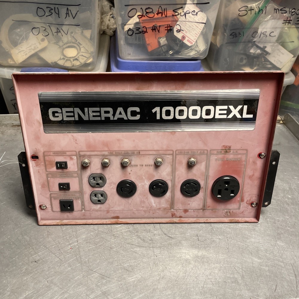 OEM GOOD USED GENERAC 10,000 EXL POWER CONTROL PANEL, BOARD, TRANSFORMER 96476GS