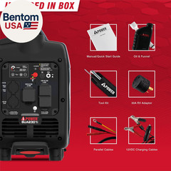 Portable Inverter Generator, 2300W RV Ready, EPA & CARB Compliant CO Sensor, Por