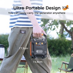 FlashFish A201 200W 172Wh Solar Generator With Solar Panel 60W 18V for Camping