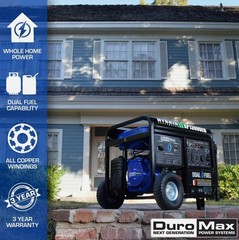DuroMax XP13000EH 13,000 Watt Portable Dual Fuel Gas Propane Generator